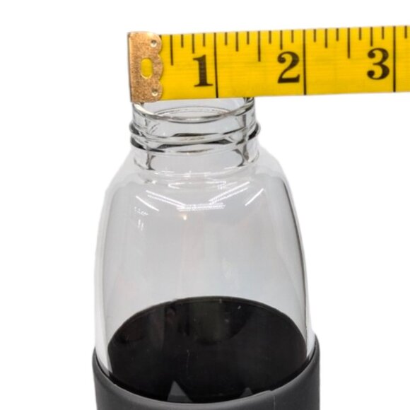 Veegoal Glass Water Bottle 18 OZ Leak Proof with 2 Lids, Silicone Sleeve - Picture 4 of 8